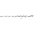 925 Sterling Silver Ladies' Charm With Heart Padlock Bracelet — 19.2g