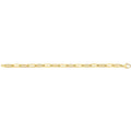 9 Carat (375) Yellow Gold Ladies' 7.5 inches Paperclip Bracelet — 3.4g