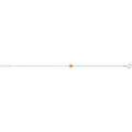 925 Sterling Silver Unisex Citrine Solitaire Bracelet — 1.2g