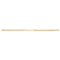 9 Carat (375) Yellow Gold Ladies' ID 7.5 Inches Bracelet — 4.9g