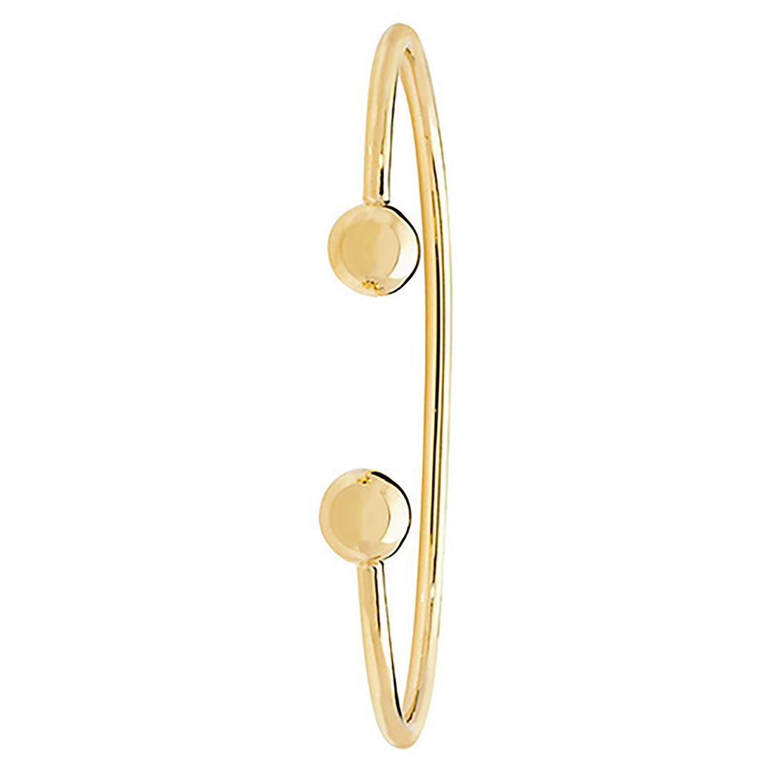 9 Carat (375) Yellow Gold Ladies' Solid Torc Bangle — 8.6g