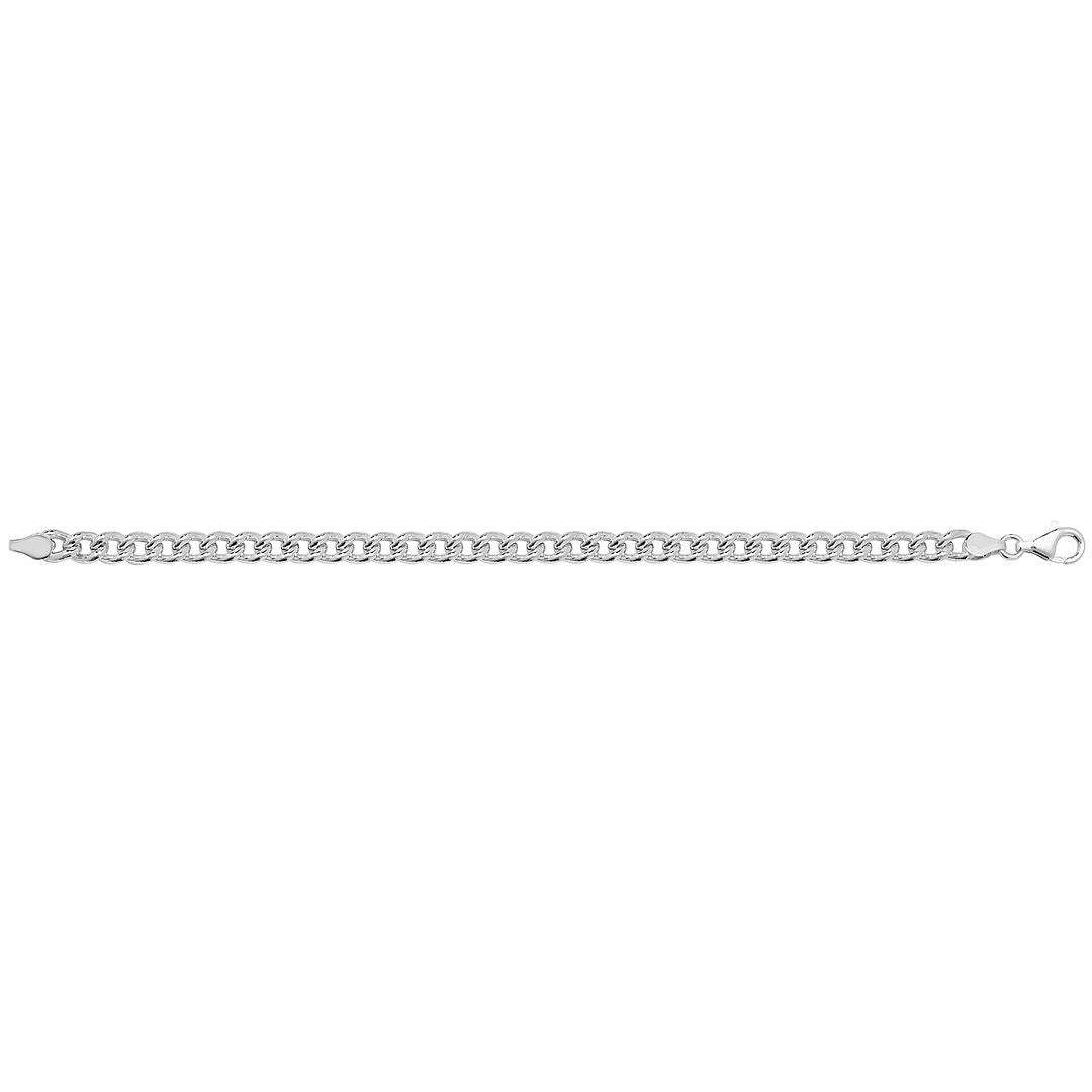 925 Sterling Silver Ladies' Curb Bracelet — 9.5g
