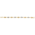 9 Carat (375) Yellow Gold Ladies' and White 7.5 Inches Fancy Bracelet — 5.0g