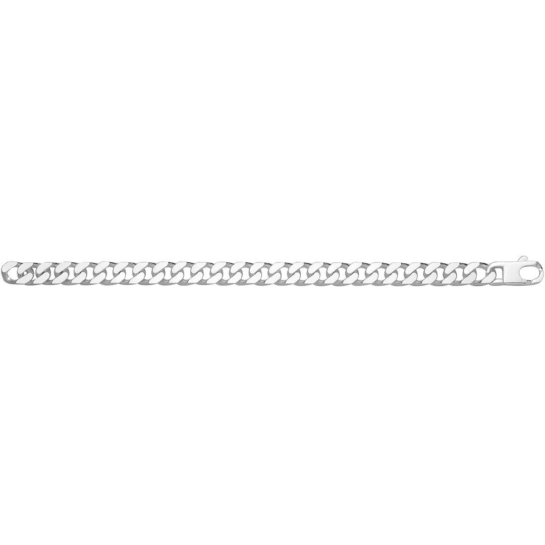 925 Sterling Silver Unisex Gents Curb Bracelet — 40.0g