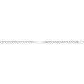 925 Sterling Silver Unisex Gents Curb ID Bracelet — 22.4g