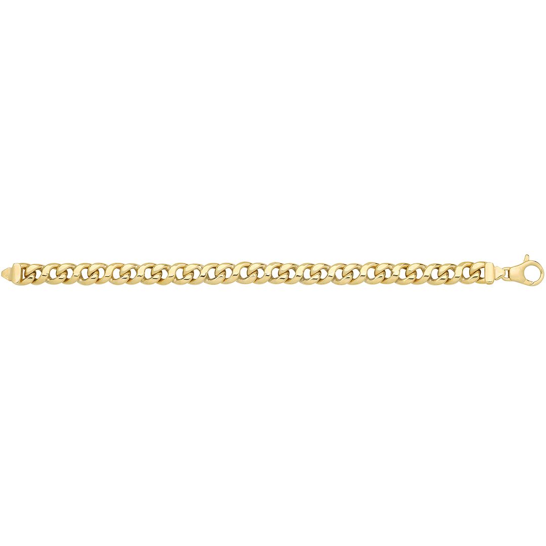 9 Carat (375) Yellow Gold Unisex Hollow Bracelet — 14.9g
