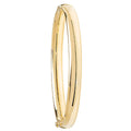 9 Carat (375) Yellow Gold Ladies' Hinged Bangle — 6.6g