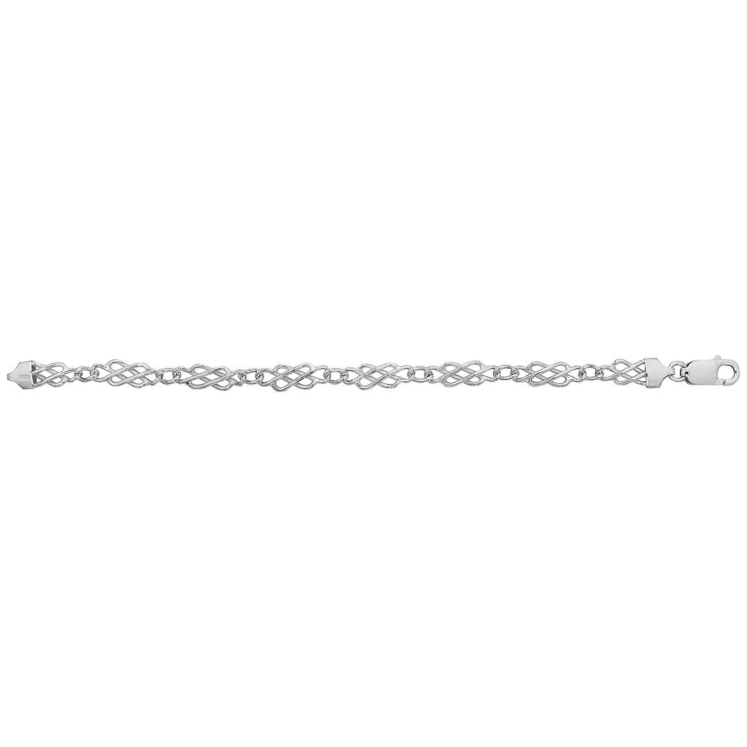 925 Sterling Silver Ladies' Celtic Design Bracelet — 9.5g
