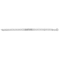 925 Sterling Silver Ladies' Curb ID Bracelet — 9.5g