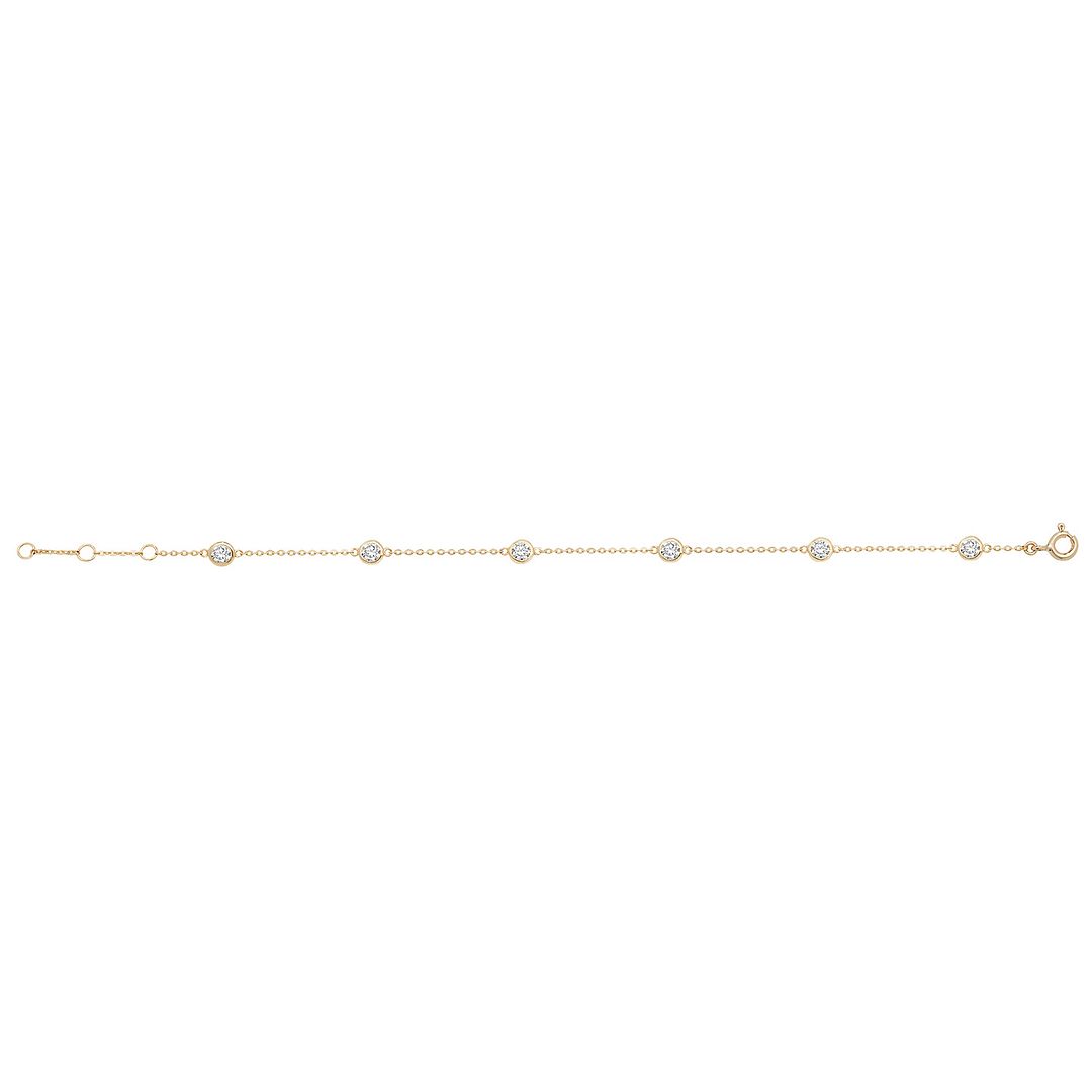 9 Carat (375) Yellow Gold Ladies' 7 Inches Bracelet — 1.1g