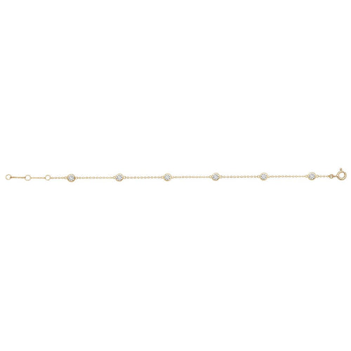 9 Carat (375) Yellow Gold Ladies' 7 Inches Bracelet — 1.1g
