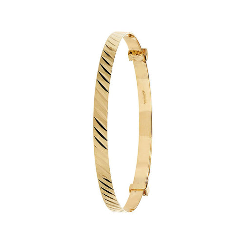 9 Carat (375) Yellow Gold Babies' Expandable 3mm Bangle — 2.0g