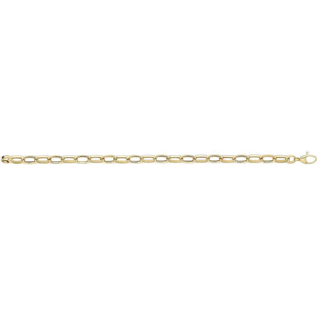 9 Carat (375) Yellow Gold Unisex Hollow Bracelet — 5.3g
