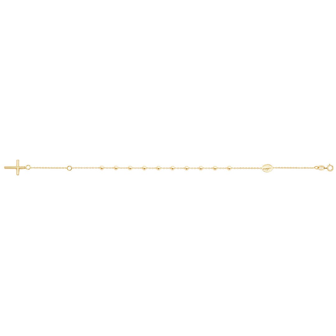9 Carat (375) Yellow Gold Ladies' 7.5 Inches Rosary Bracelet — 2.1g