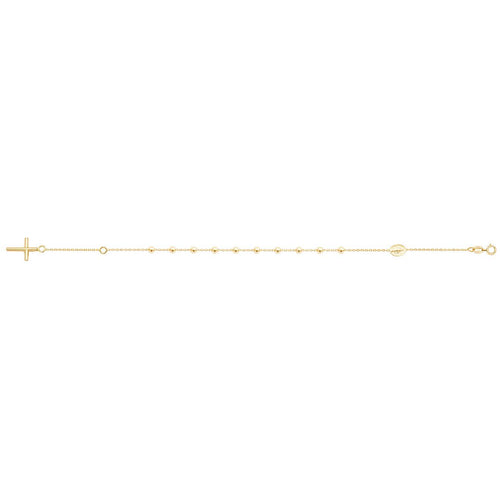 9 Carat (375) Yellow Gold Ladies' 7.5 Inches Rosary Bracelet — 2.1g