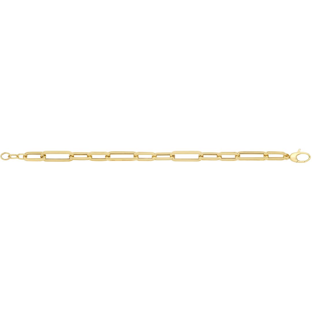 9 Carat (375) Yellow Gold Unisex Hollow Bracelet — 8.5g