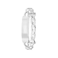 925 Sterling Silver Babies' Round ID Expandable Bangle — 3.9g