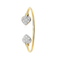 9 Carat (375) Yellow Gold Babies' Heart Bangle — 5.6g