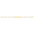 9 Carat (375) Yellow Gold Babies' Figaro 6 inches ID Bracelet — 2.8g