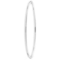 925 Sterling Silver Ladies' Oval Plain Bangle — 5.1g