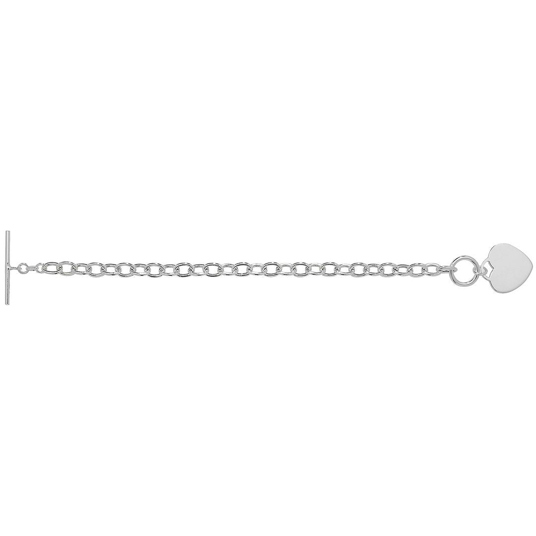 925 Sterling Silver Ladies' TBar Bracelet — 13.5g