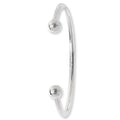 925 Sterling Silver Ladies' Torc Bangle — 18.1g