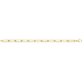 9 Carat (375) Yellow Gold Ladies' 7.5 inches Paperclip Bracelet — 4.7g