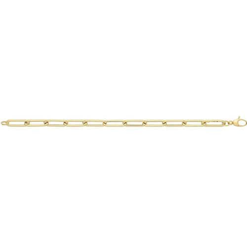 9 Carat (375) Yellow Gold Ladies' 7.5 inches Paperclip Bracelet — 4.7g