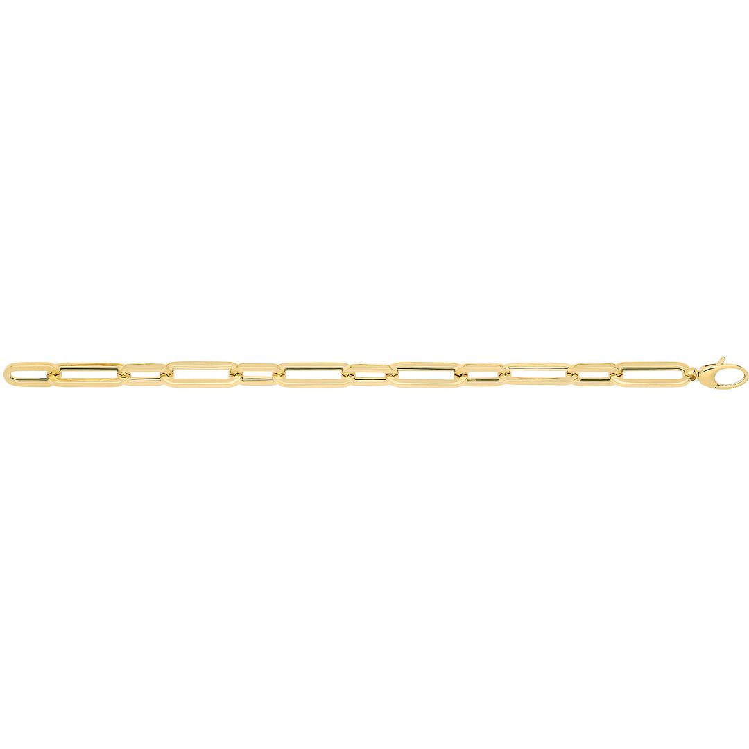 9 Carat (375) Yellow Gold Unisex Hollow Bracelet — 10.8g