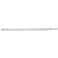 925 Sterling Silver Men's Flat Byzantine ID Bracelet — 30.4g