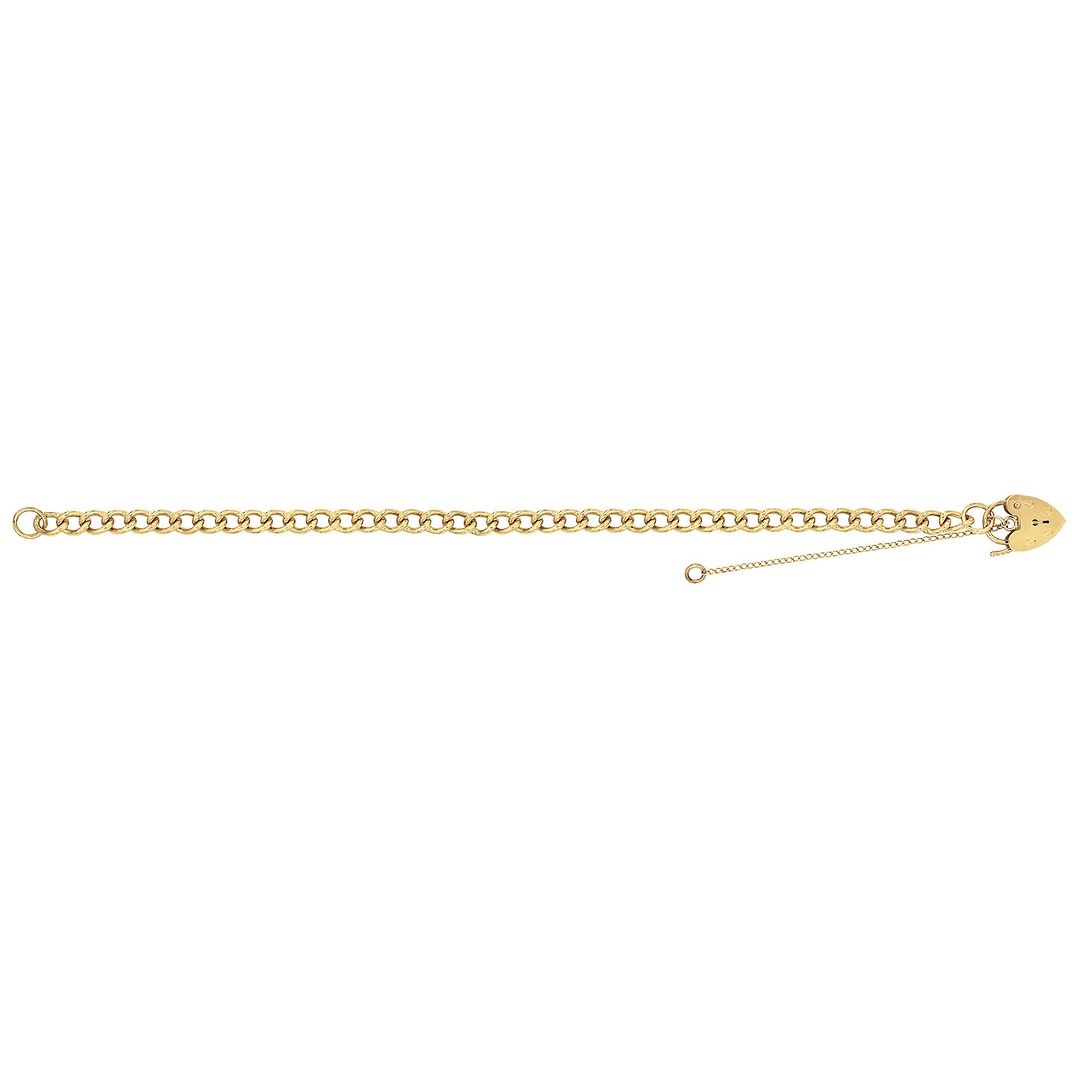 9 Carat (375) Yellow Gold Ladies' 7.5 Inches Charm Bracelet — 9.2g