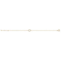 9 Carat (375) Yellow Gold Ladies' 7.25 Inches Heart Bracelet — 0.5g