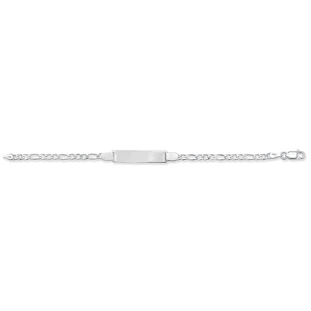 925 Sterling Silver Babies' Figaro ID Bracelet — 2.2g