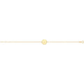 9 Carat (375) Yellow Gold Unisex 7 inches Disc ID Bracelet — 1.1g