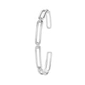 925 Sterling Silver Unisex Paperclip Link Bangle — 8.9g