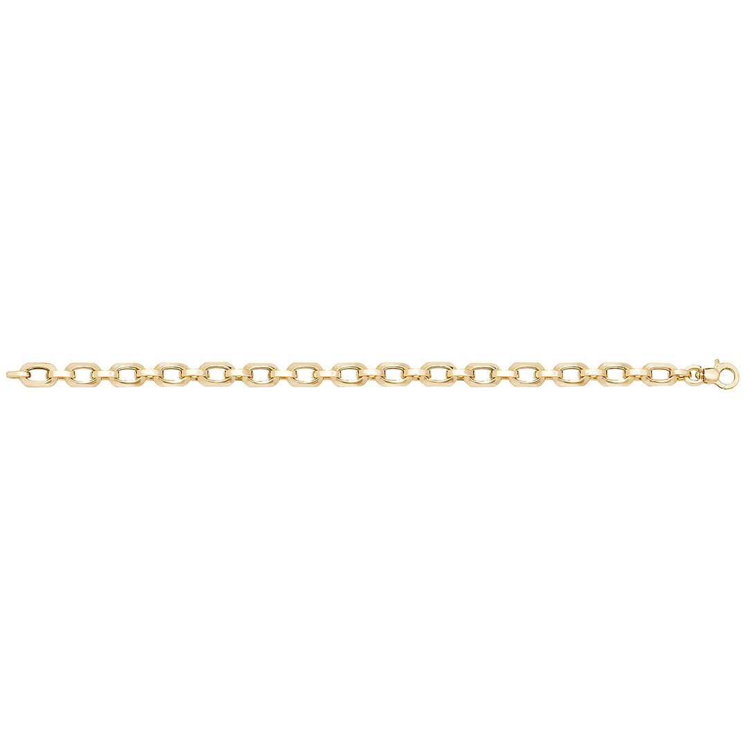9 Carat (375) Yellow Gold Ladies' 7.5 Inches Hollow Bracelet — 5.0g