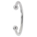925 Sterling Silver Ladies' Torc Bangle — 35.0g