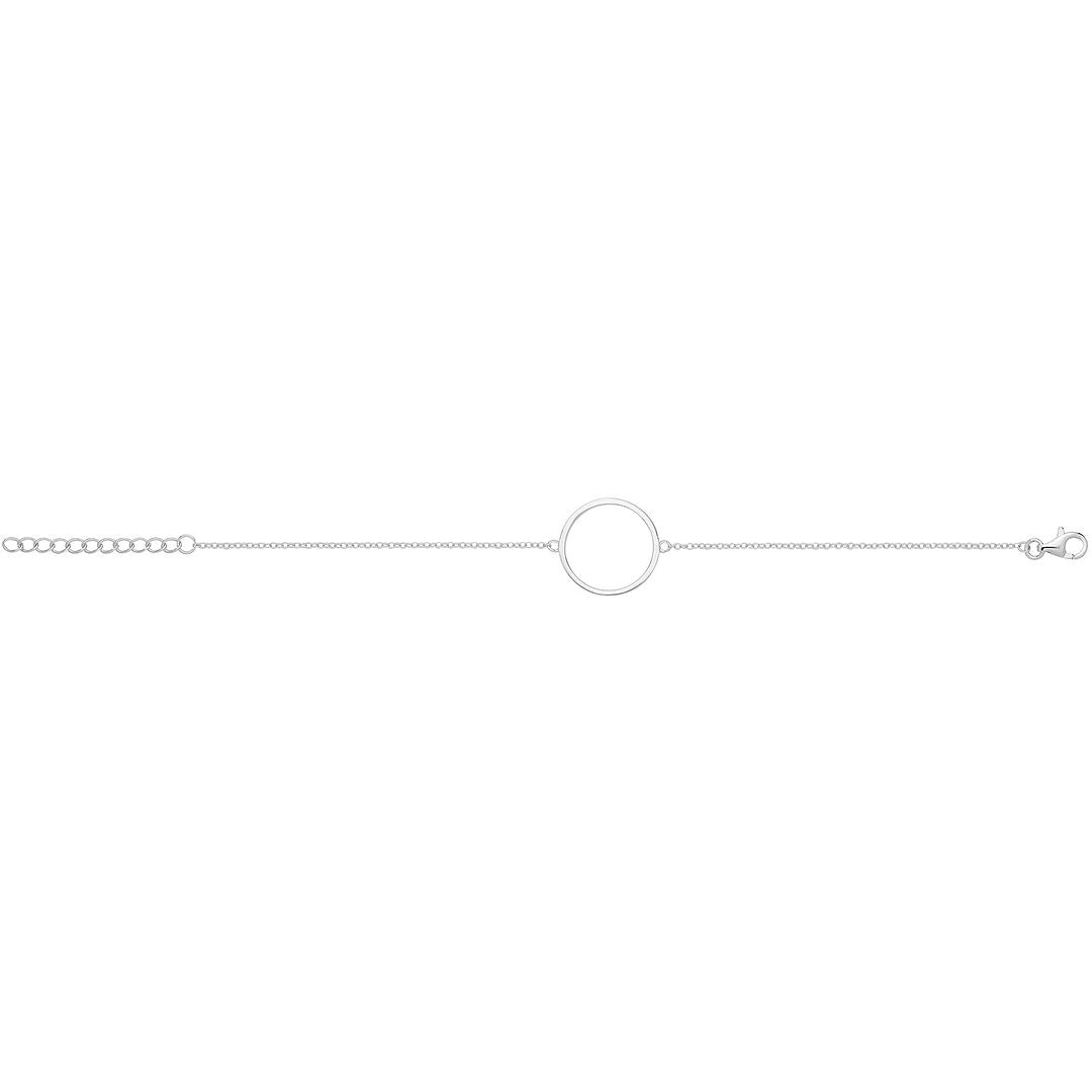925 Sterling Silver Unisex Circle Bracelet — 1.6g