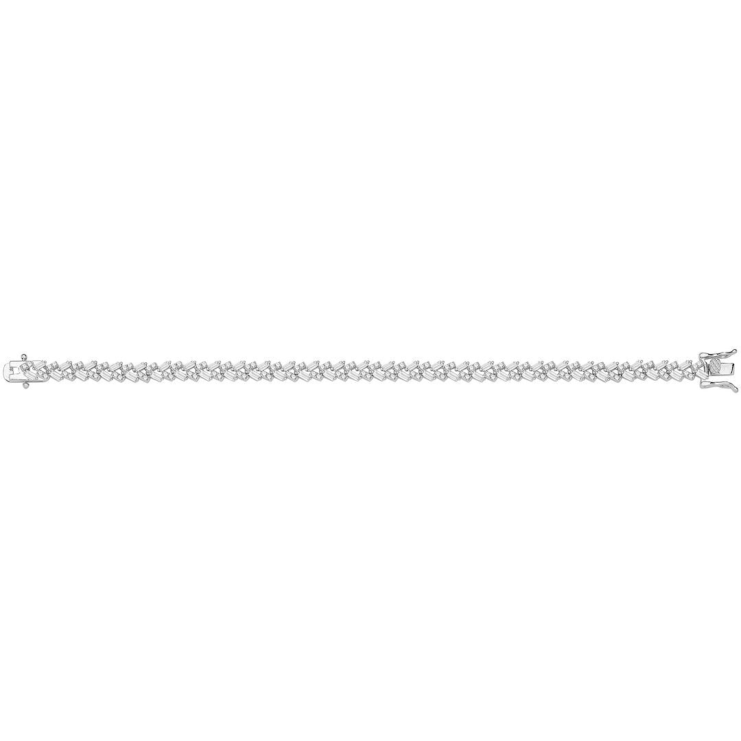 925 Sterling Silver Ladies' Bracelet — 9.9g