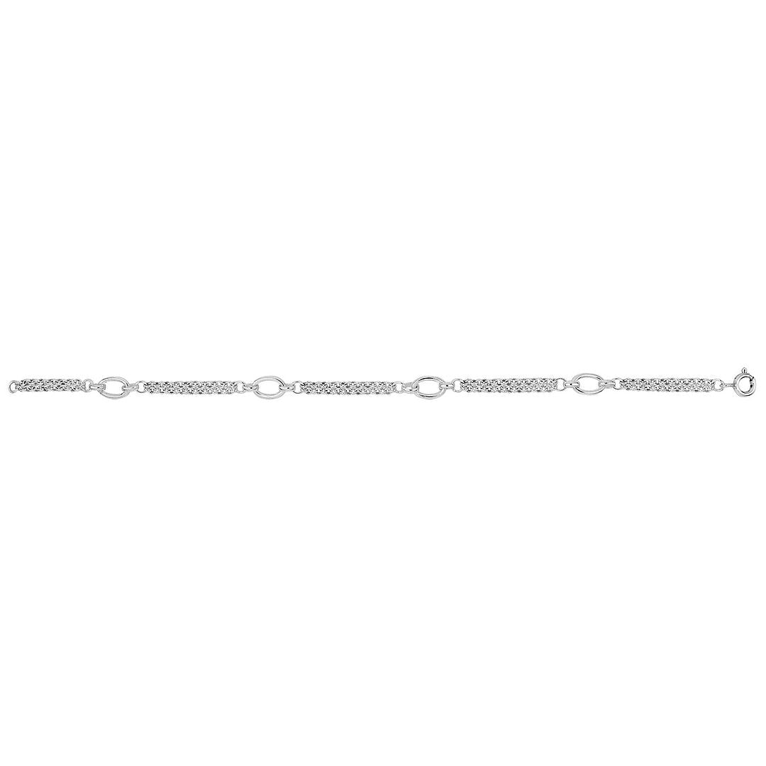 925 Sterling Silver Ladies' Fancy Bracelet — 5.3g