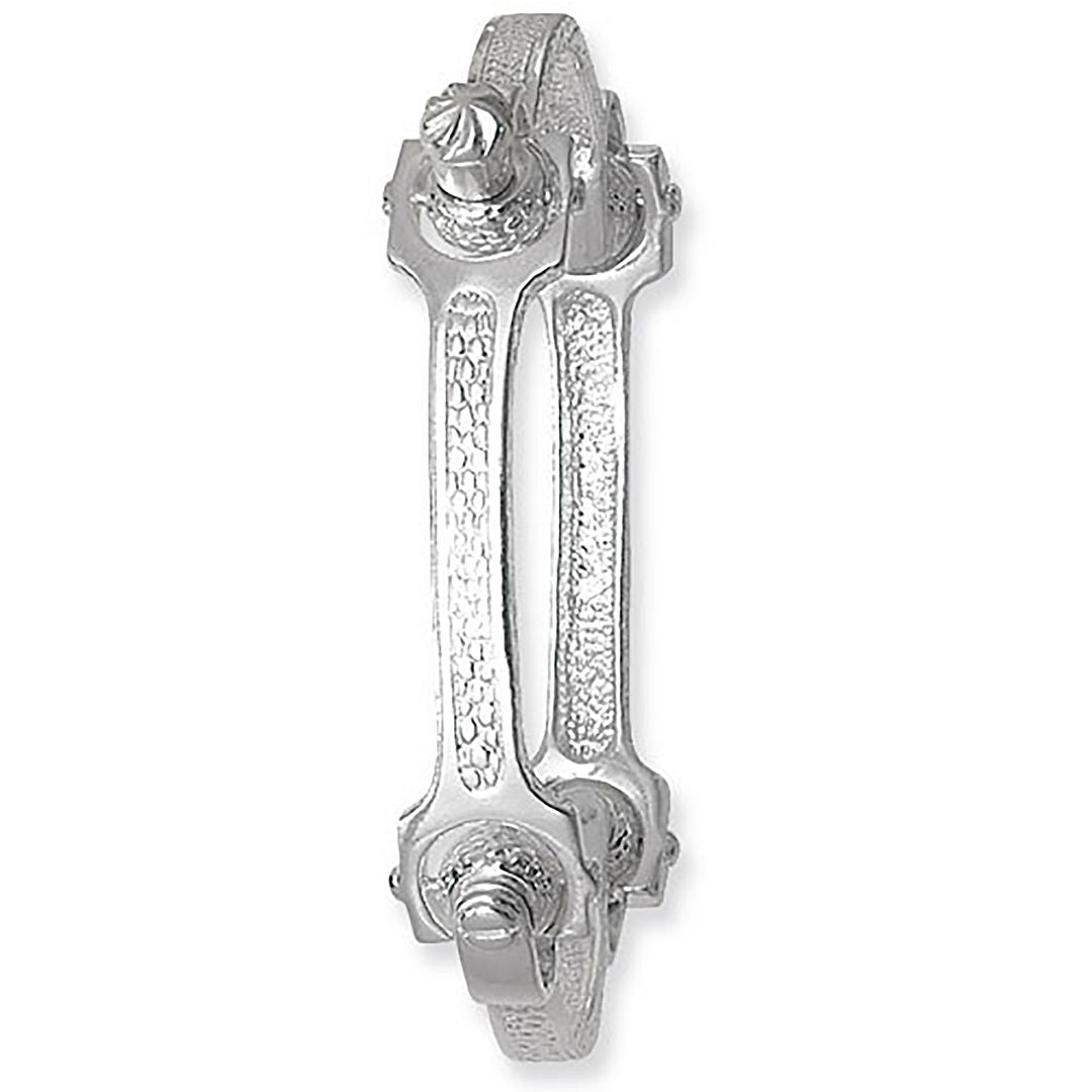 925 Sterling Silver Ladies' Spanner Bangle — 24.4g