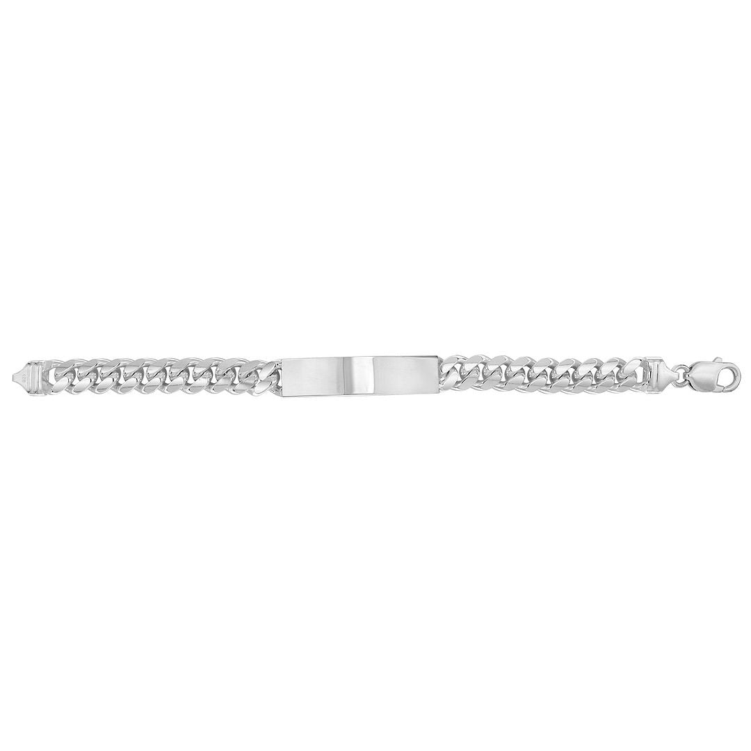 925 Sterling Silver Men's Cuban ID Bracelet — 61.2g