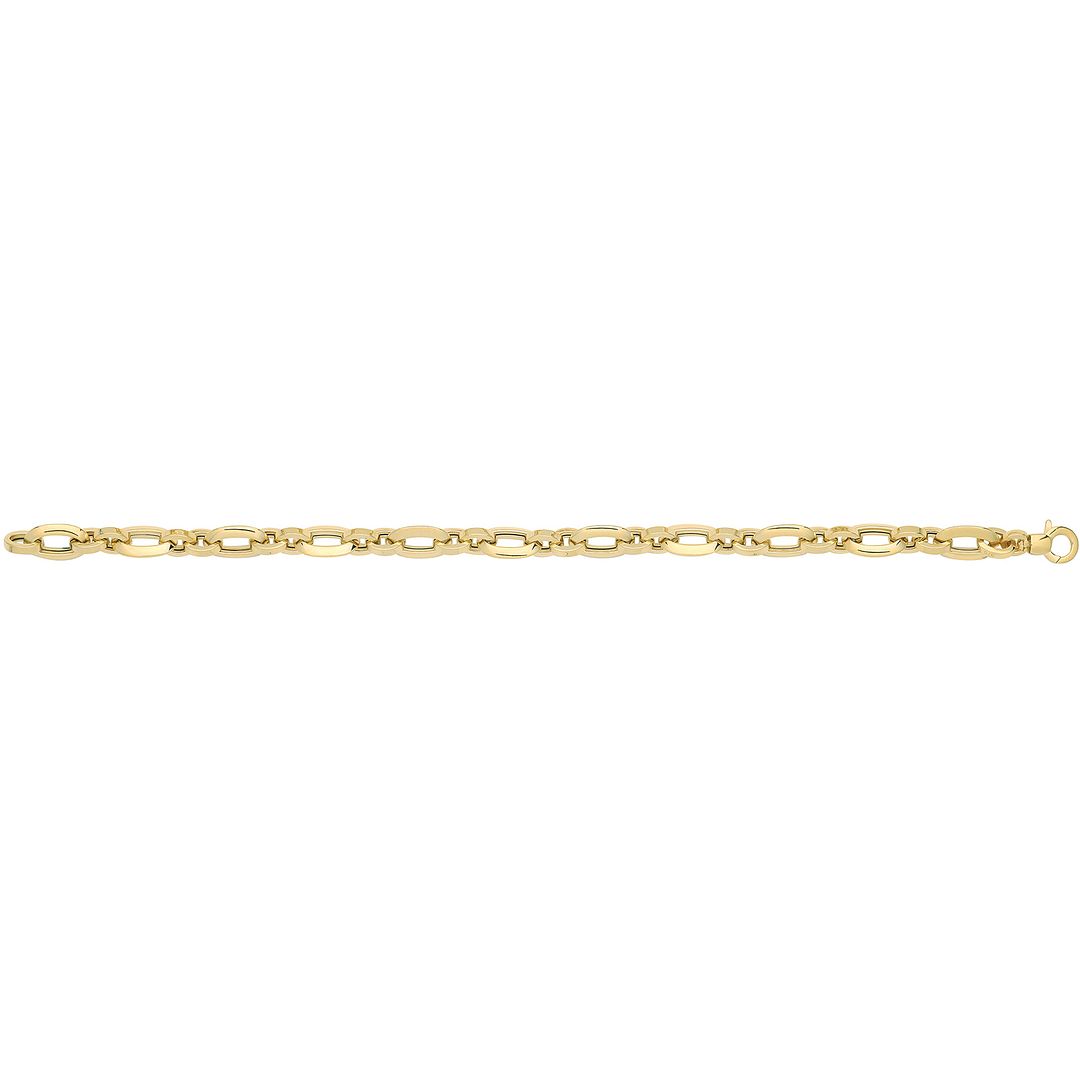 9 Carat (375) Yellow Gold Unisex Hollow Bracelet — 6.0g