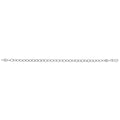 925 Sterling Silver Ladies' Oval Cable Bracelet — 4.6g