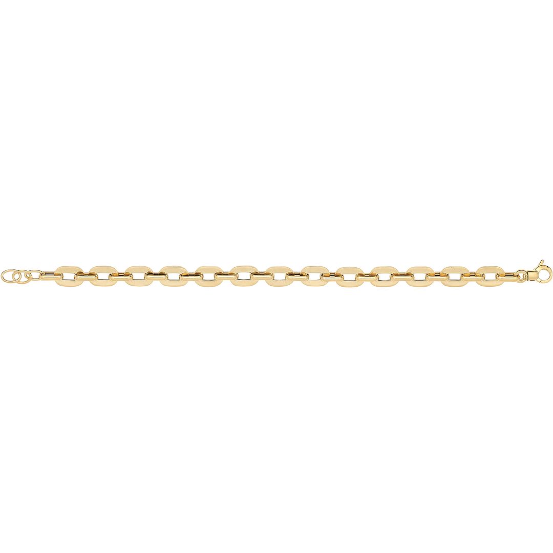 9 Carat (375) Yellow Gold Unisex Hollow Bracelet — 5.4g