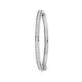 925 Sterling Silver Babies' Oval Hinged Bangle — 7.2g