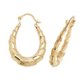 9ct Yellow Gold Creole Earrings