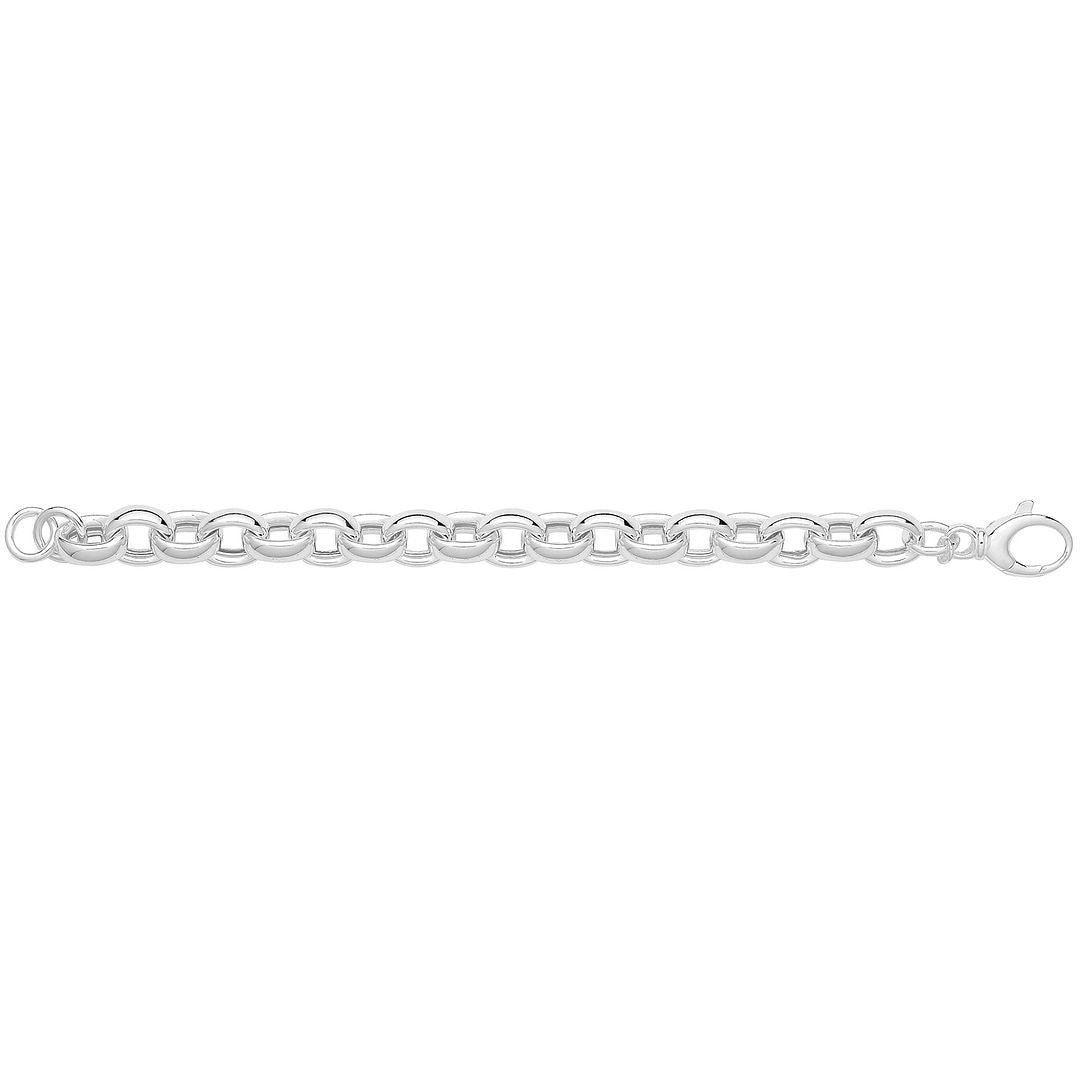 925 Sterling Silver Unisex Solid Belcher Bracelet — 32.6g