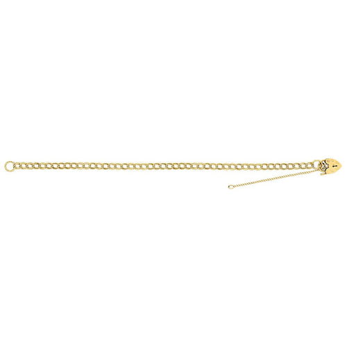 9 Carat (375) Yellow Gold Ladies' 7 Inches Charm Bracelet — 4.8g