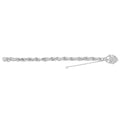 925 Sterling Silver Ladies' Victorian Charm With Heart Padlock Bracelet — 13.5g